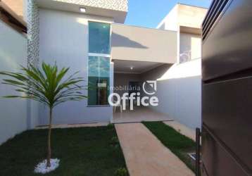 Casa à venda, 110 m² por r$ 320.000,00 - residencial flor do cerrado - anápolis/go