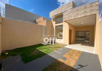 Casa com 3q 1 suíte à venda, 100 m² por r$ 360.000 - parque brasília - anápolis/go