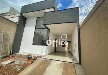 Casa com 3 quartos à venda, 102 m² por r$ 350.000 - residencial itatiaia - anápolis/go