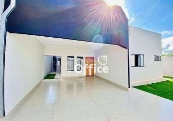 Casa com 3 dormitórios à venda, 138 m² por r$ 450.000,00 - jardim itália - anápolis/go