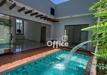 Casa com 3 dormitórios à venda, 130 m² por r$ 690.000,00 - residencial flor do cerrado - anápolis/go