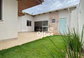 Casa com 3 dormitórios à venda, 130 m² por r$ 430.000,00 - condomínio residencial villa lobos - anápolis/go