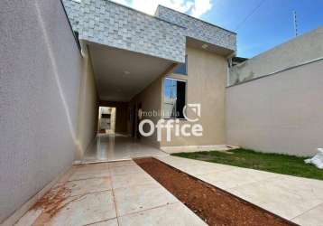 Casa com 3 dormitórios à venda, 105 m² por r$ 340.000,00 - são carlos - anápolis/go