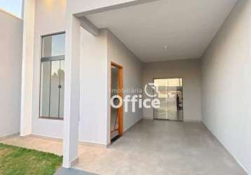 Casa com 3 dormitórios à venda, 102 m² por r$ 320.000,00 - jibran el hadj - anápolis/go