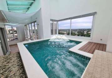 Apartamento duplex com 3 dormitórios à venda, 250 m² por r$ 2.300.000,00 - edificio residencial philadelphia - foz do iguaçu/pr
