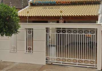 Casa geminada com 2 quartos - bairro santa rita 1 em londrina