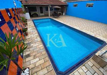 Casa 2 dormitórios-piscina com deck e espaço gourmet à venda , 80 m² por r$ 385.000 - princesa - praia grande/sp