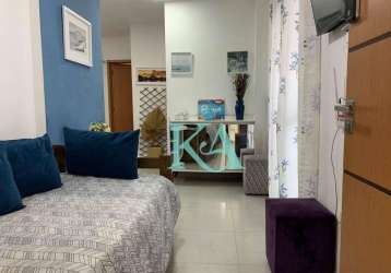 Apartamento com 1 dormitório para alugar, 50 m² por r$ 2.300,00/mês - vila guilhermina - praia grande/sp