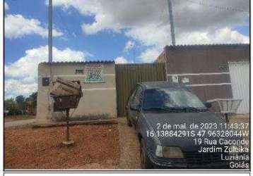 Cond res beira rio xxxi - oportunidade única em luziania - go | tipo: casa | negociação: licitação aberta | situação: imóvel casa