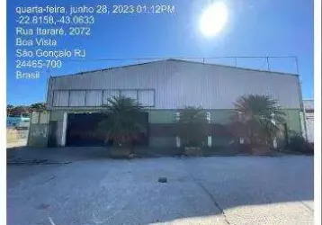 Sao goncalo - boa vista - oportunidade única em sao goncalo - rj | tipo: galpão | negociação: licitação aberta | situação: imóvel galpão