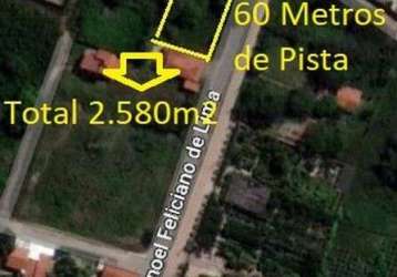 Alugo excelente terreno na estrada eusébio / camará 60 metros frente pista, vizinho o condomínio vila verde terra brasil