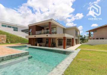 Alphaville 2 - casa com 5 suítes à venda, 590 m² por r$ 6.000.000 - alphaville ii - salvador/ba