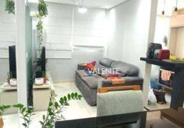Apartamento com 2 dormitórios à venda, 45 m² por r$ 270.000,00 - areia branca - santos/sp