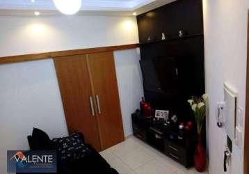 Apartamento com 2 dormitórios à venda, 56 m² por r$ 280.000,00 - vila mathias - santos/sp