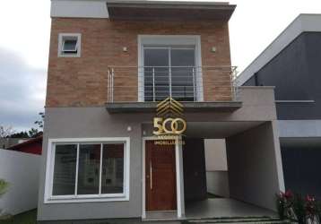 Casa com 3 dormitórios à venda, 130 m² por r$ 1.299.850,00 - santo antônio de lisboa - florianópolis/sc
