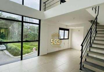 Apartamento duplex com 1 dormitório à venda, 43 m² por r$ 580.000,00 - carvoeira - florianópolis/sc