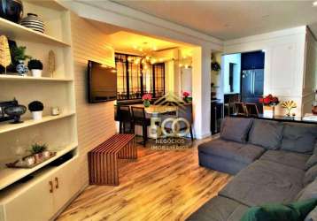 Apartamento com 3 dormitórios à venda, 110 m² por r$ 1.280.000,00 - coqueiros - florianópolis/sc