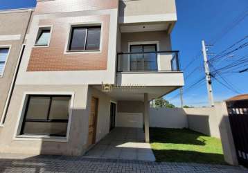 Casa em condomínio fechado com 3 quartos à venda na rua humberto ciccarino, 683, boqueirão, curitiba, 115 m2 por r$ 629.000