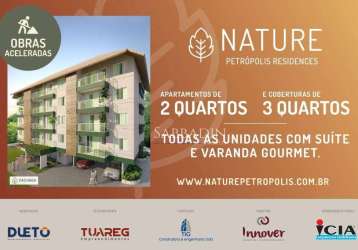 Apartamento com 2 dormitórios à venda por r$ 514.197 - retiro - petrópolis/rj