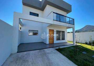 Casa com 3 dormitórios à venda, 110 m² por r$ 490.000,00 - ubatiba - maricá/rj