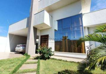 Casa com 4 dormitórios à venda, 276 m² por r$ 1.200.000,00 - parque das emas - lucas do rio verde/mt