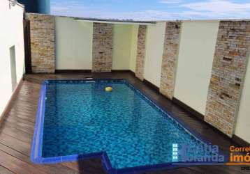 Cobertura duplex 238m² - com piscina privativa e lareira - sbc