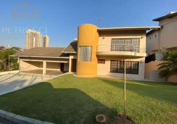 Casa em condomínio fechado com 4 quartos para alugar na rua paiquere, 530, jardim paiquerê, valinhos, 680 m2 por r$ 8.900
