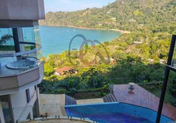 Casa vista mar, com 4 dormitórios à venda, por r$ 17.000.000 - praia vermelha do sul - ubatuba/sp