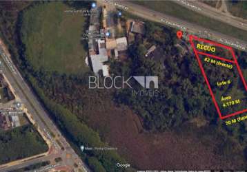 Terreno à venda na avenida das américas, --, barra da tijuca, rio de janeiro, 4117 m2 por r$ 8.500.000