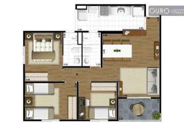 Apartamento com 3 dormitórios à venda, 69 m² por r$ 480.000,00 - vila bela - são paulo/sp