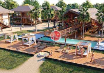 Bangalô com 2 dormitórios à venda, 45 m² por r$ 491.000,00 - ilha de guajeru - itarema/ce