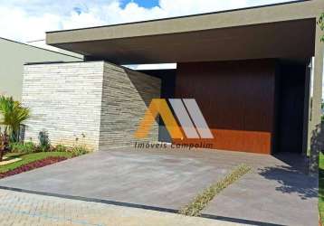 Casa de condomínio para venda em alphaville nova esplanada de 258.00m² com 3 quartos, 3 suites e 4 garagens