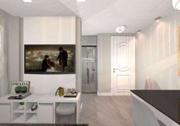 Apartamento com 1 dormitório à venda, 34 m² por r$ 249.000,00 - fanny - curitiba/pr