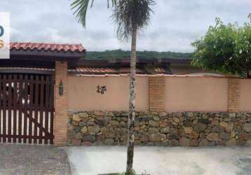 Casa com 4 dormitórios à venda, 175 m² por r$ 820.000,00 - praia da mococa - caraguatatuba/sp
