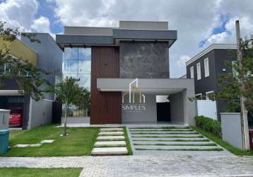 Casa duplex alto padrão com 4 dormitórios à venda por r$ 1.850.000 - terras alphaville residencial - eusébio/ce