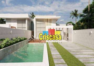 Casa com 4 dormitórios à venda, 174 m² por r$ 825.000,00 - jardim mariléa - rio das ostras/rj