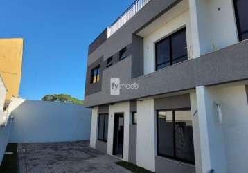 Casa em condomínio fechado com 3 quartos à venda na rua manoel albano roskamp, 412, cajuru, curitiba por r$ 559.000