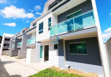 Casa em condomínio fechado com 3 quartos à venda na rua antônio meirelles sobrinho, 774, cajuru, curitiba por r$ 800.000