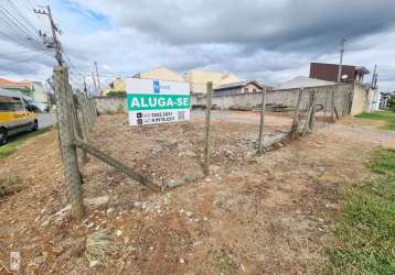 Terreno comercial para alugar na rua palmyra crivellaro bertolde, 215, campo de santana, curitiba por r$ 1.800