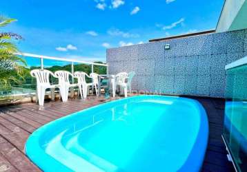 Triplex com piscina, 3 dormitórios à venda, 136 m² por r$ 750.000 - eliana - guaratuba/pr