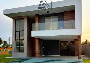 Casa a venda no condomínio alphaville sergipe, 323m2, 4 quartos em barra dos coqueiros, se