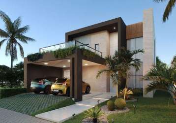 Casa a venda no condomínio maravista home beach, 236m2, 4 quartos em aruana, aracaju, se