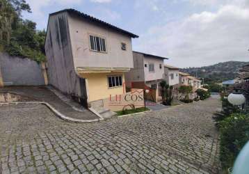 Casa em condomínio em pendotiba com 3 dormitórios sendo 1 suíte. 2 vagas  à venda, 93 m² por r$ 410.000 - badu - niterói/rj