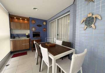 Apartamento com 3 dormitórios à venda, 105 m² por r$ 2.670.000,00 - riviera módulo 2 - bertioga/sp