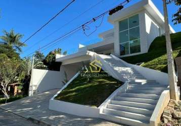 Casa com 4 dormitórios à venda, 519 m² por r$ 4.400.000,00 - condomínio marambaia - vinhedo/sp