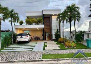 Casa com 4 dormitórios à venda, 238 m² por r$ 1.600.000,00 - cidade alpha - eusébio/ce
