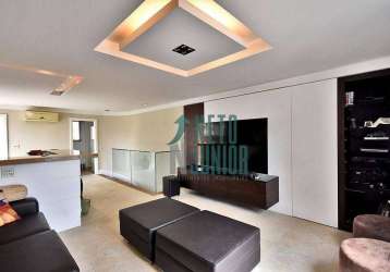 Cobertura com 3 dormitórios à venda, 181 m² por r$ 3.150.000 - moema - são paulo/sp