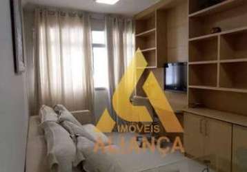 Apartamento com 1 dormitório para alugar, 55 m² por r$ 3.500,00/mês - boqueirão - santos/sp