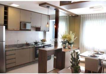 Apartamento com 2 dormitórios à venda, 52 m² por r$ 320.000,00 - lamenha pequena - almirante tamandaré/pr