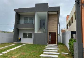 Casa residencial para venda no condomínio terras alphaville, centro, camaçari, 4 suítes, 2 salas, 4 banheiros, 4 vagas, 275m² área total.